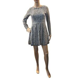 Böhme Women’s Romantic Boho Feminine Lace Fit-and-Flare Dress Sage Green Med
